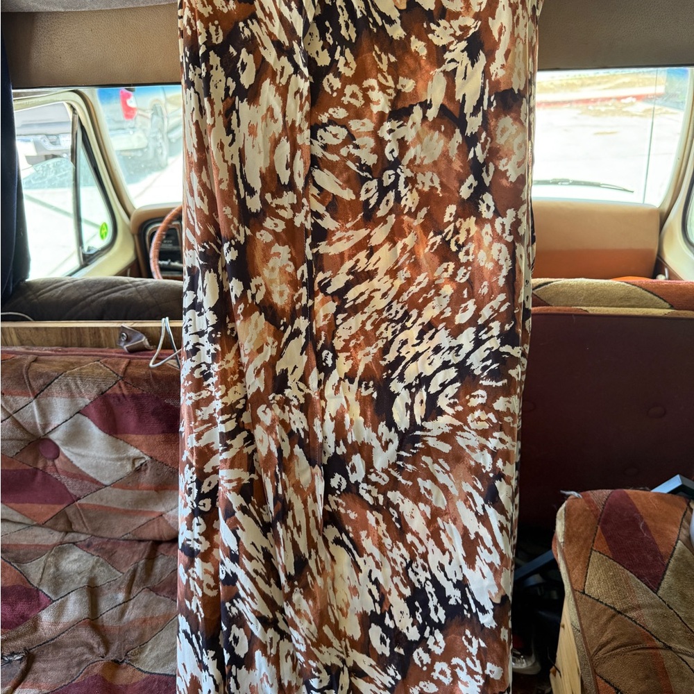 SHEIN Brown Black Maxi Pencil Skirt